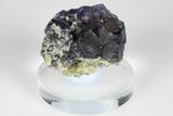 Purple Dodecahedral Fluorite Cluster - Yaogangxian Mine #185610-1